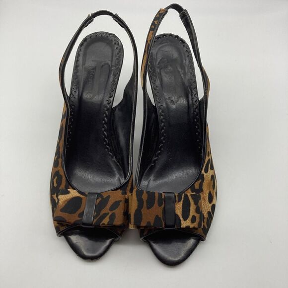 J.Renee Rio Leopard Print Heels Size 8M - Picture 2 of 9